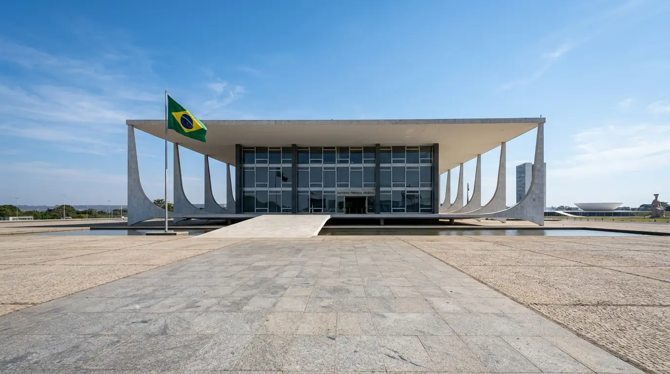 Prédio do Supremo Tribunal Federal em Brasília durante julgamento sobre aposentadoria especial de vigilantes